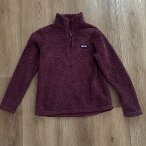 Patagonia Maroon Fleece Half-Zip Pullover